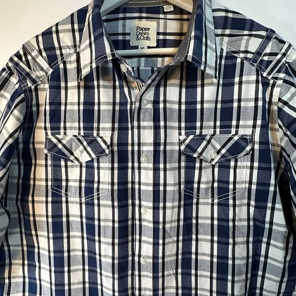 Paper Denim & Cloth Mens Button-Down Shirt - Picture 6 of 14